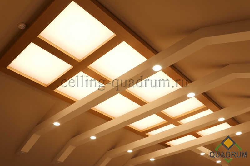 Еще пример светового потолка - quadrum, на мансарде.